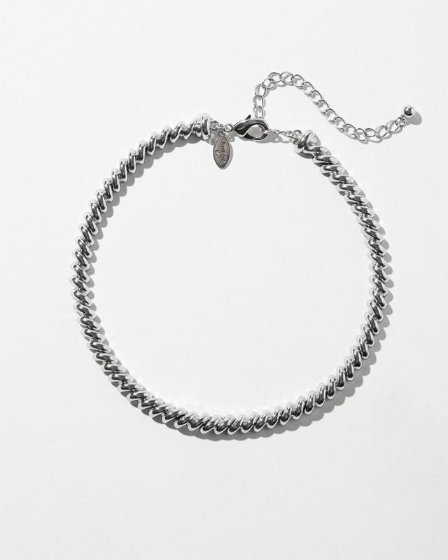 Silver Tone Collar Necklace   Chico's - Silver - Women Product Image