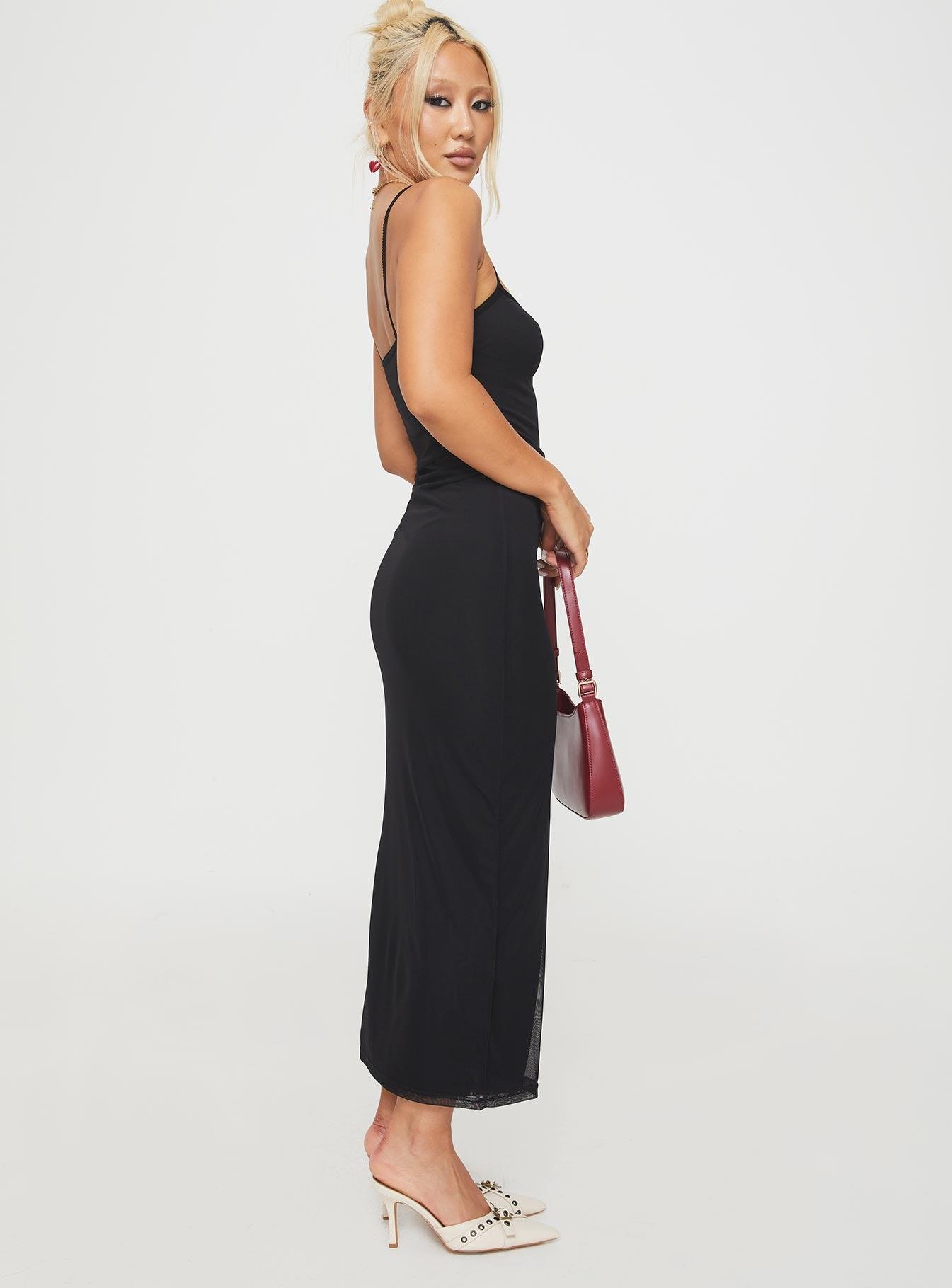 Apolline Maxi Dress Black Product Image