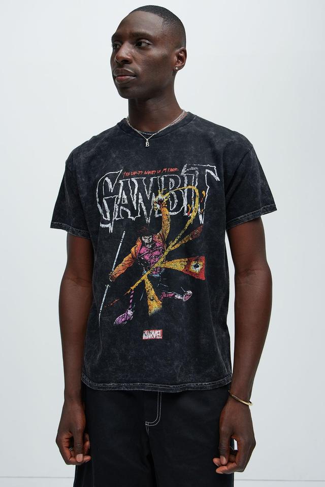 X Men Gambit Short Sleeve Tee - Black Wash Product Image