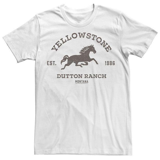 Mens Yellowstone Dutton Ranch Montana Horse Logo C1 Tee Product Image