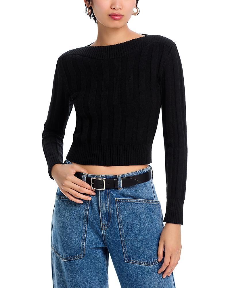 Steve Madden Serra Rib Knit Sweater Product Image