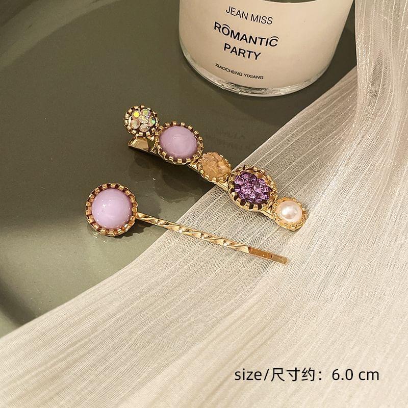 Faux Pearl / Faux Crystal / Alloy Hair Clip / Set (Various Designs) Product Image