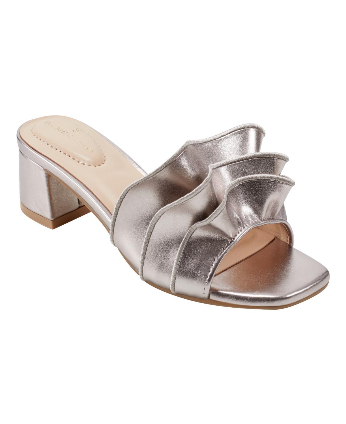 Bandolino Rista Metallic Ruffle Slide Sandal Product Image