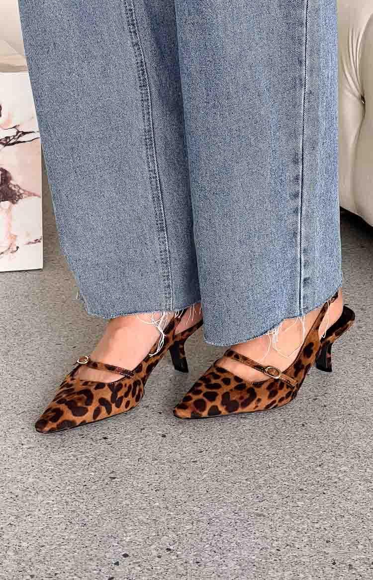 Therapy Parlour Leopard Print Heels Product Image