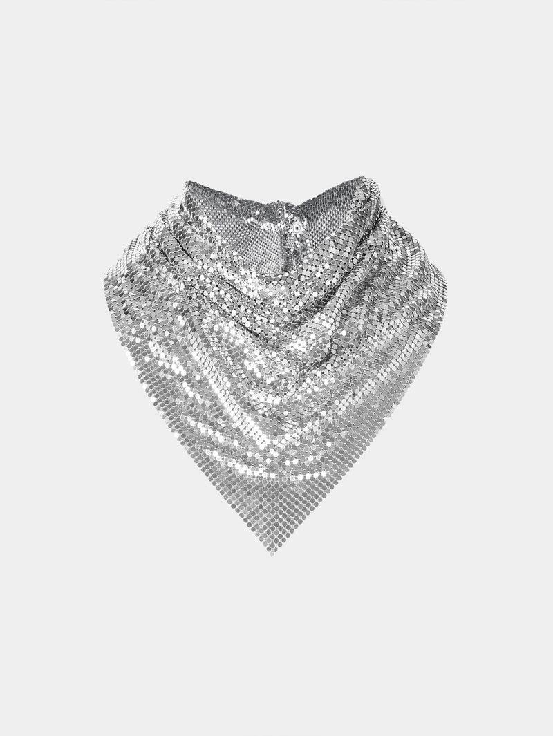 Silver chainmail Scarf Product Image