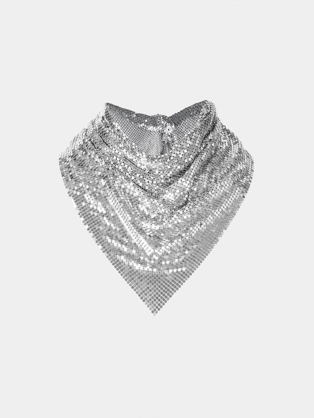 Silver chainmail Scarf Product Image