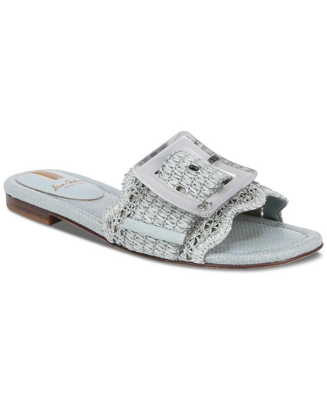 Sam Edelman Womens Bambi Raffia Buckle Slide Sandals Product Image