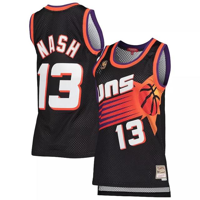 Womens Mitchell & Ness Steve Nash Black Phoenix Suns Hardwood Classics Swingman Jersey Product Image