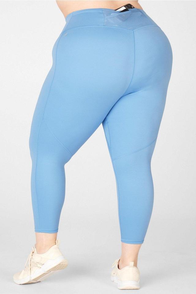 Fabletics Trinity High-Waisted Pocket Capri Womens blue plus Size 4X Product Image