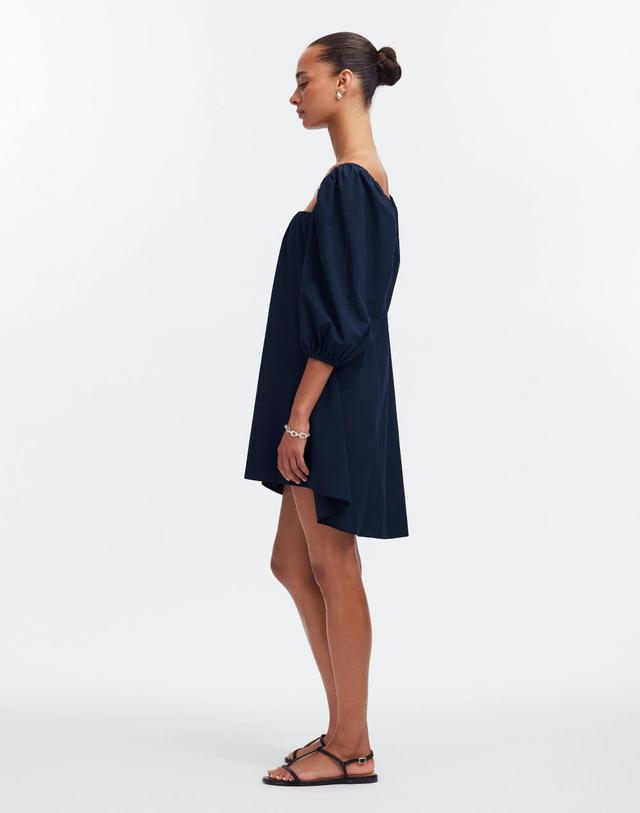 Square-Neck Puff-Sleeve Mini Dress Product Image