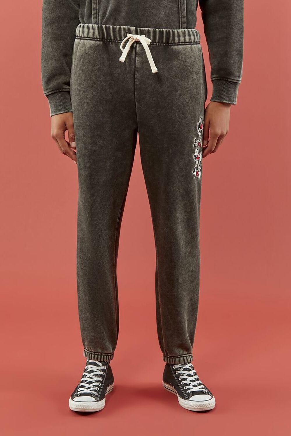 Disney Mickey Mouse Mineral Wash Joggers | Forever 21 Product Image