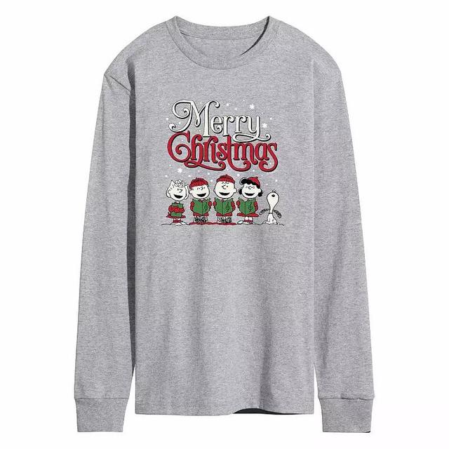 Mens Peanuts Caroling Tee Grey Grey Product Image