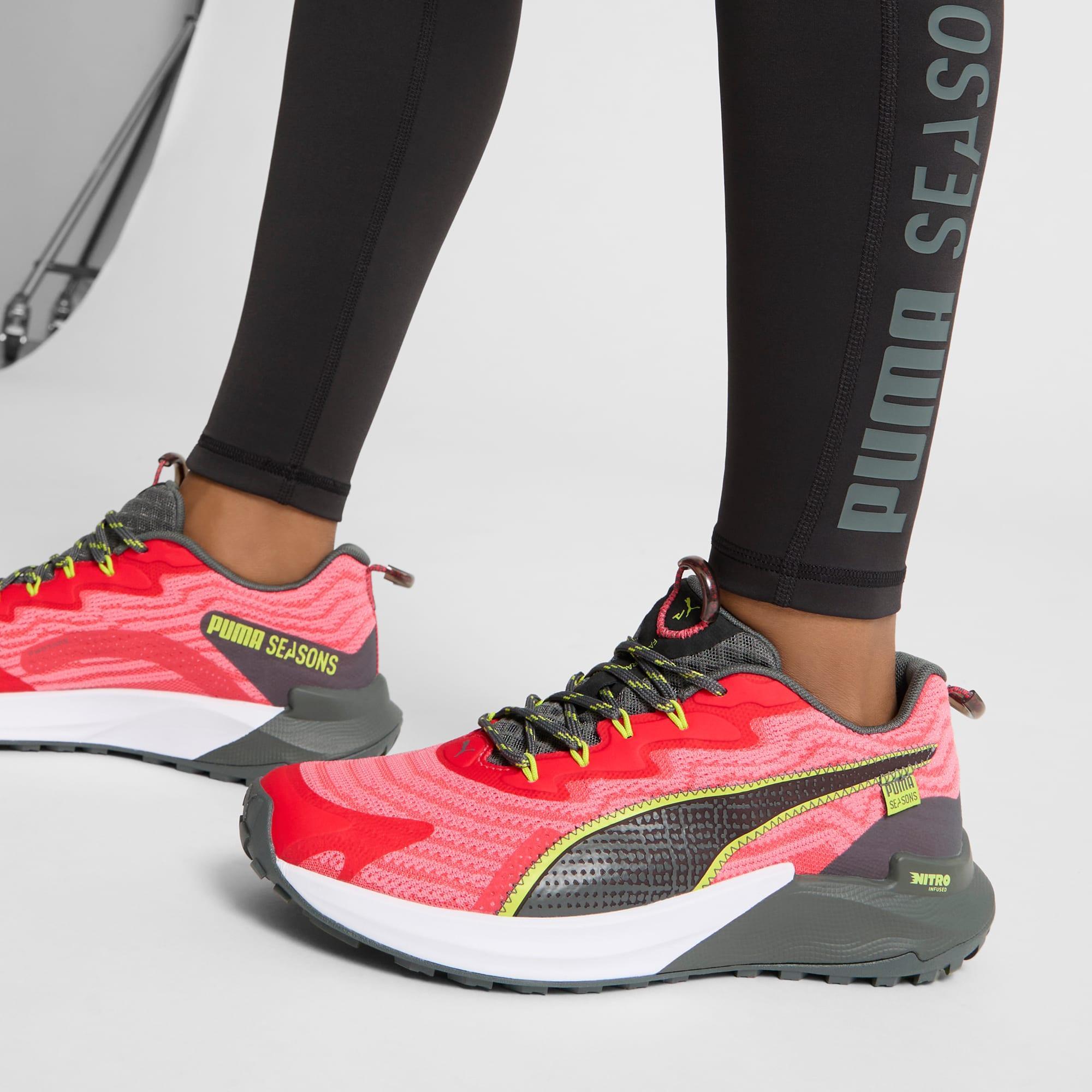 PUMA SEASONS Fast-Trac NITROâ¢ 2 Women's Running Shoes in Active Red/Passionfruit/Mineral Grey Product Image