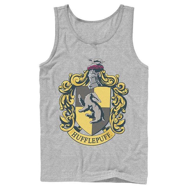 Mens Graphic Teen Guys Harry Potter Mens Goblet Of Hufflepuff House Graphic Tank Top, Mens Athletic Grey Product Image