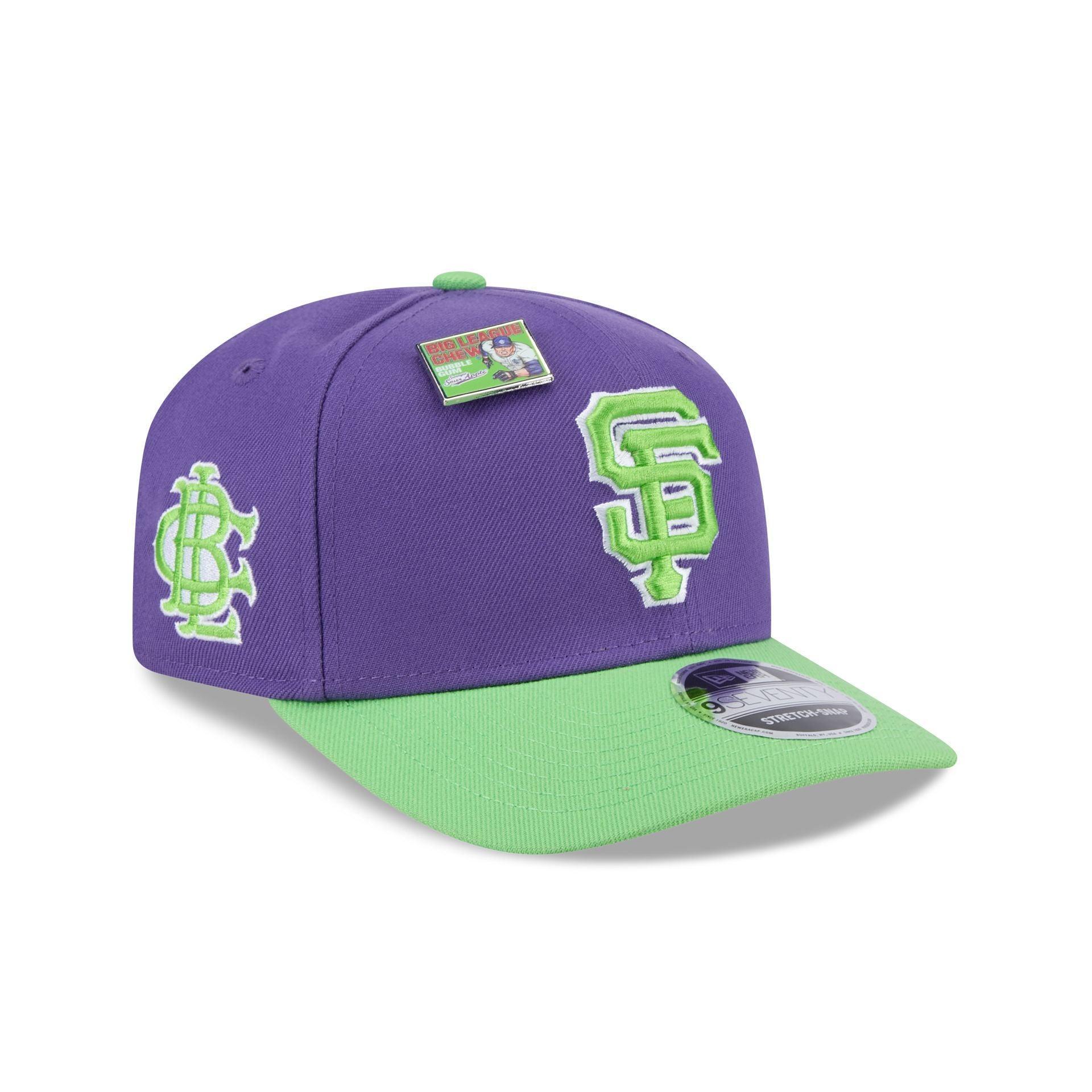 Big League Chew X San Francisco Giants Swingin' Sour Apple 9SEVENTY Stretch-Snap Hat Male Product Image