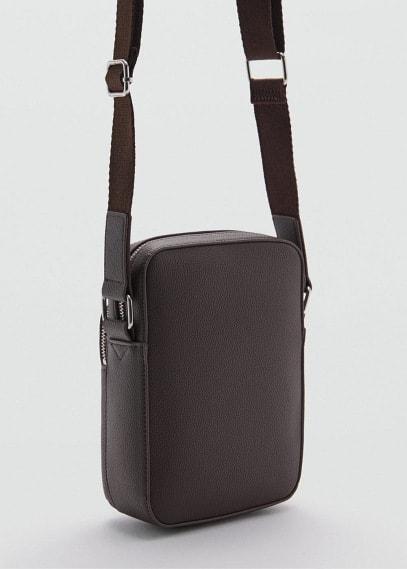 MANGO MAN - Leather-effect shoulder bag - One size - Men Product Image