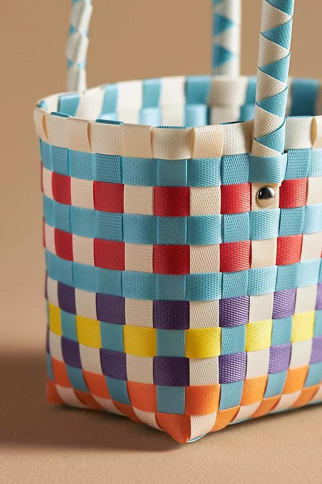 Mini Woven Basket Tote Product Image