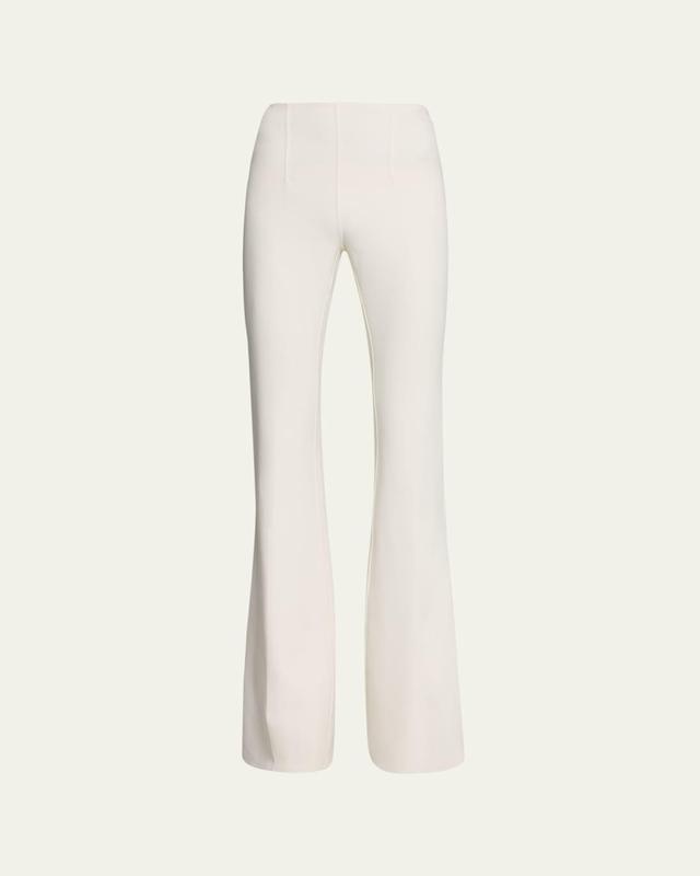 Michael Kors Collection Brooke Stretch Wool Flare Leg Pants Product Image