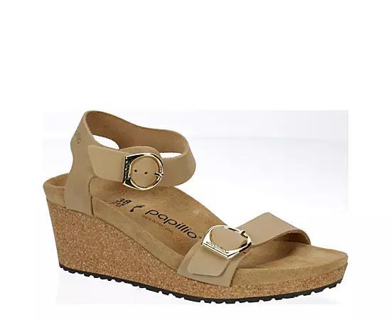 Papillio by Birkenstock Womens Soley Leather Platform Wedges Product Image