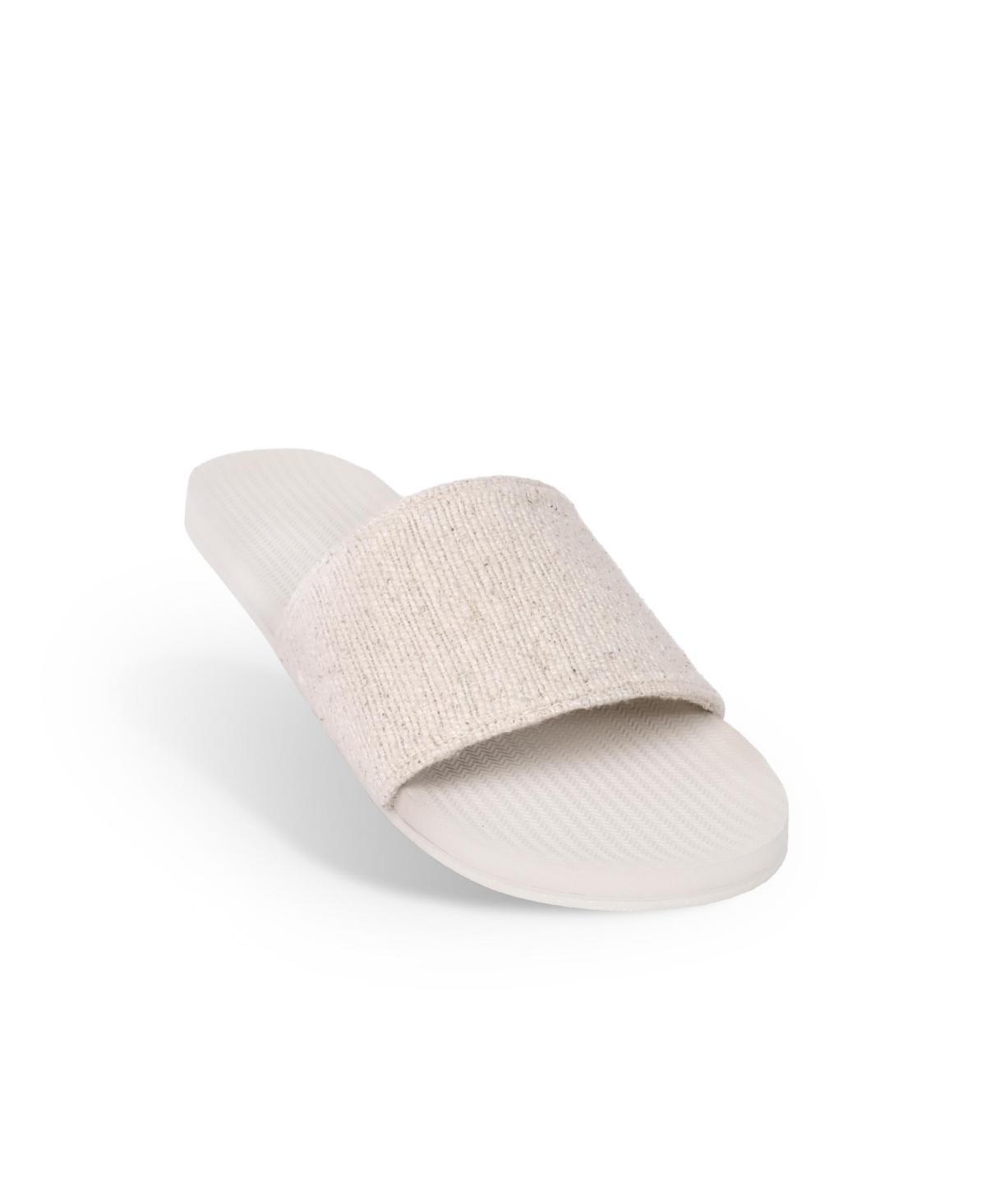 Indosole Mens Men s Slide Recycled Pable Straps - Natural Product Image