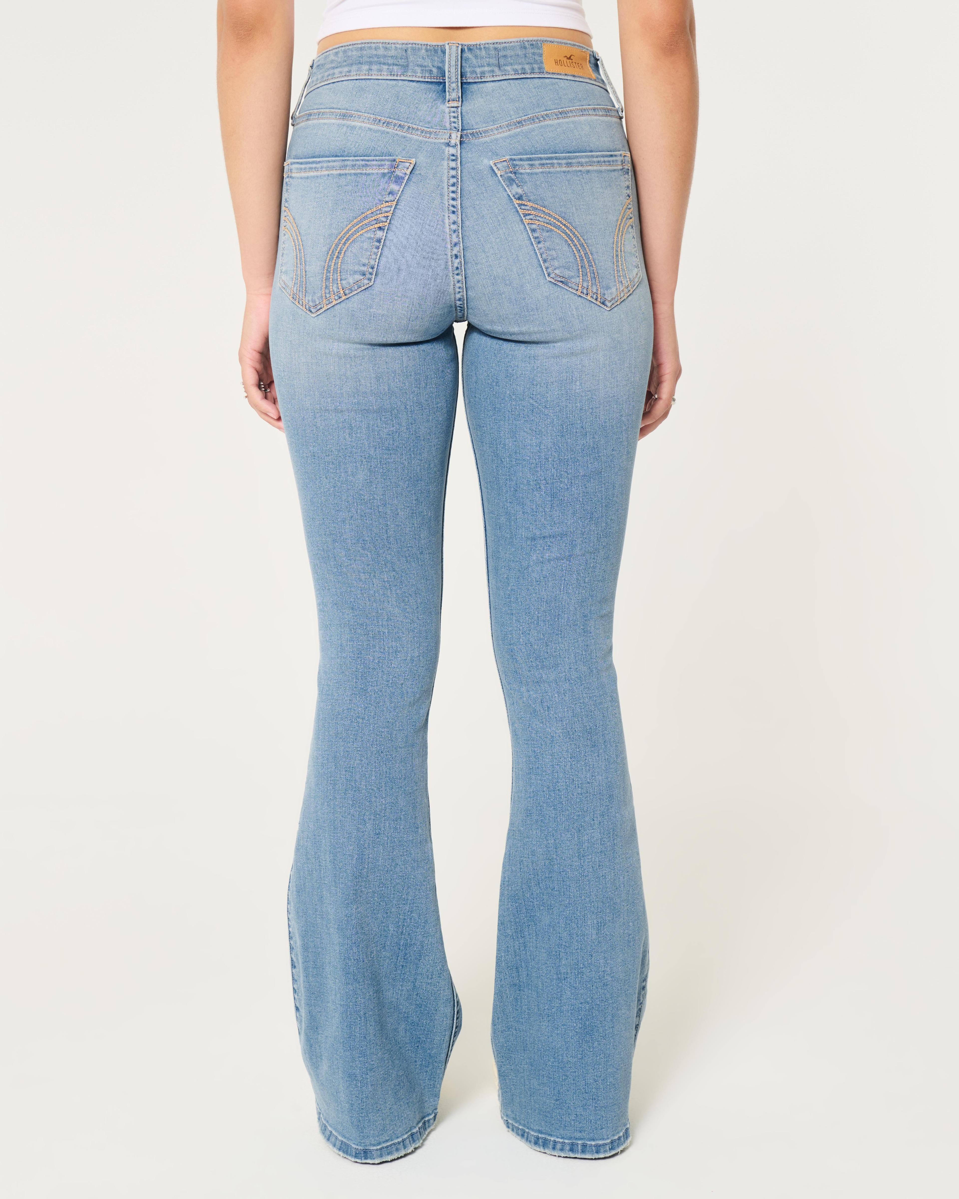 Curvy High-Rise Medium Wash Flare Jeans Product Image