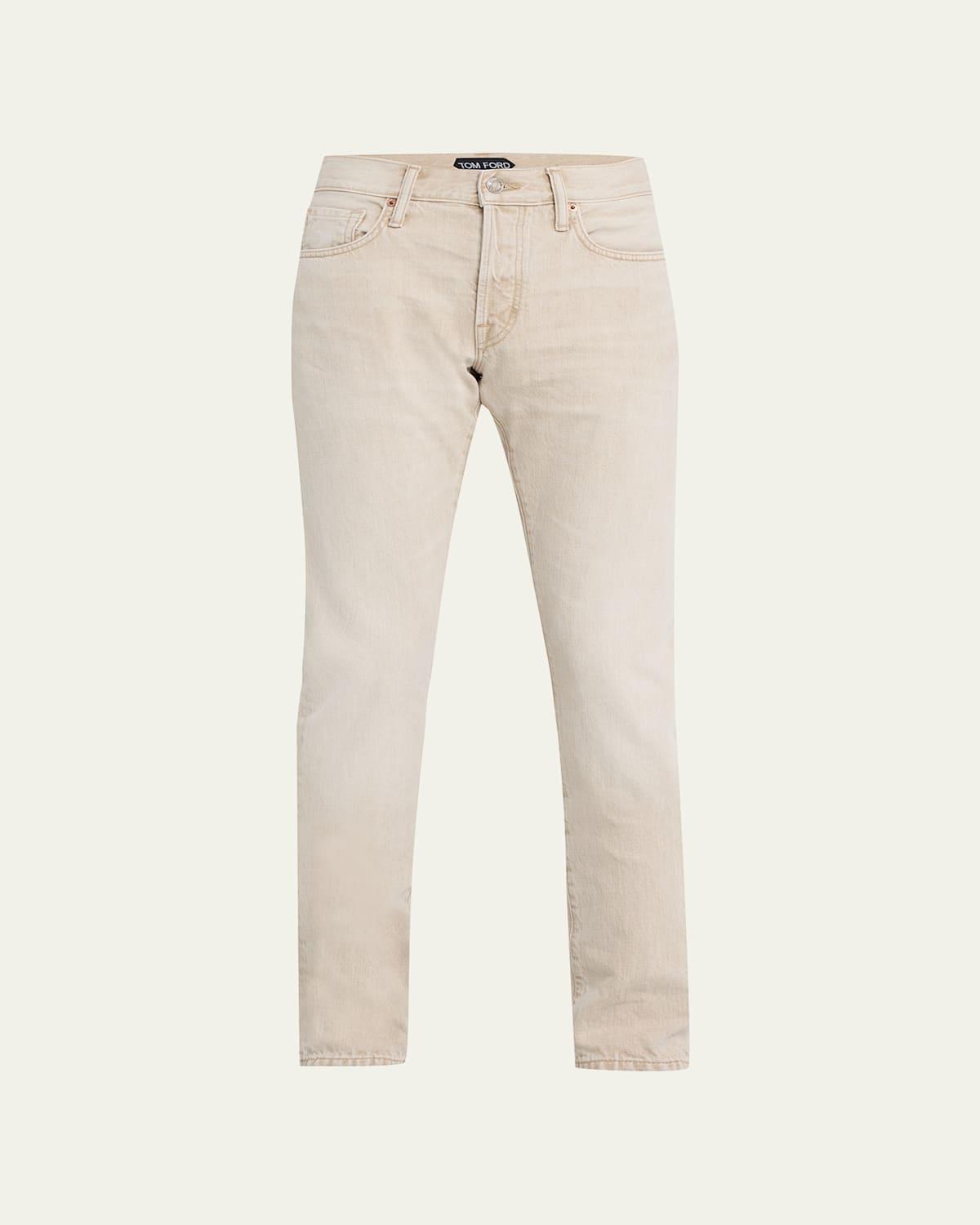 Mens Slim-Fit Denim 5-Pocket Pants Product Image