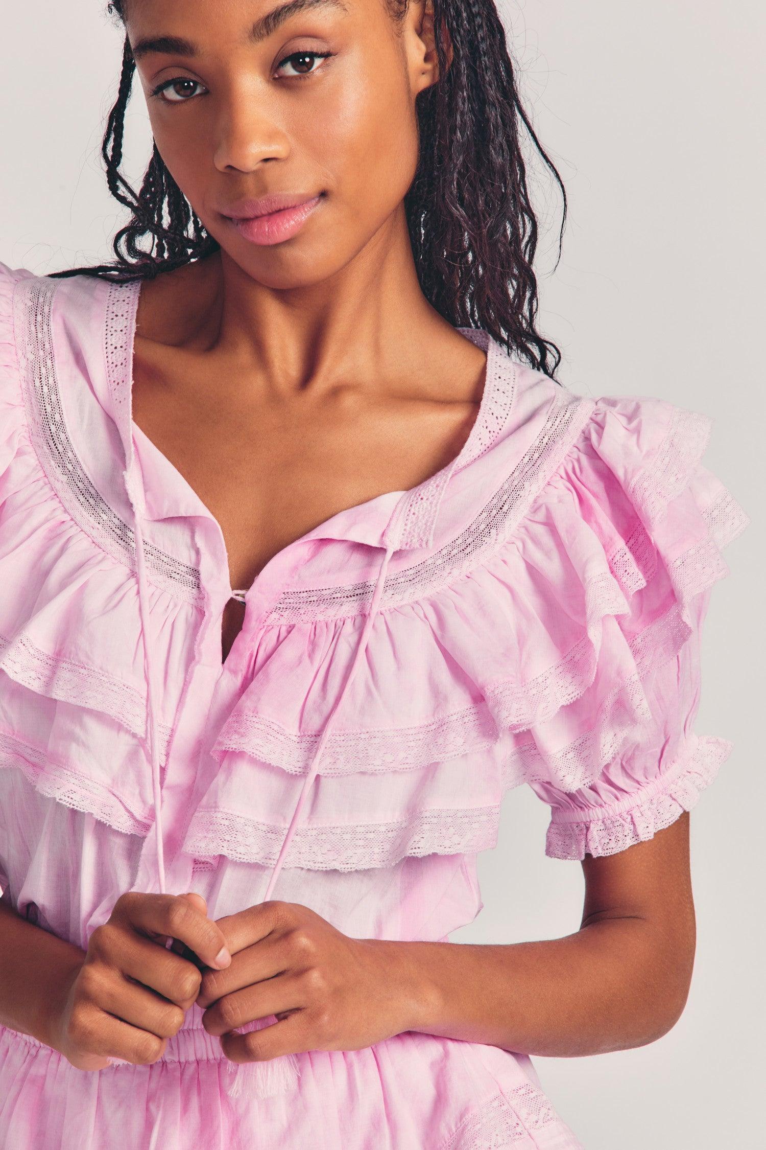 Liv Cotton Ruffled Dress Product Image