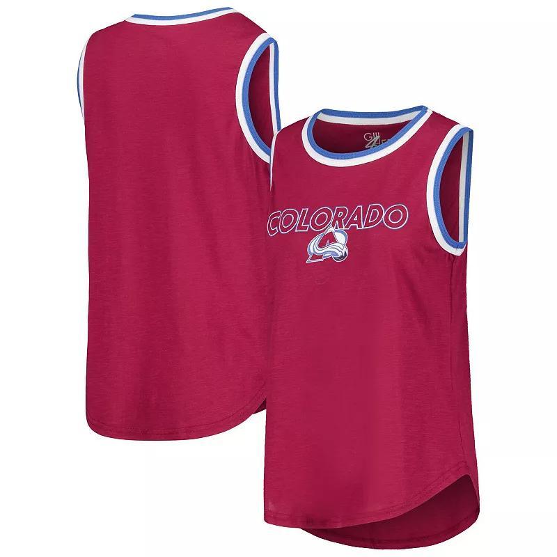 Womens G-III 4Her by Carl Banks Burgundy Colorado Avalanche Strategy Tank Top Product Image