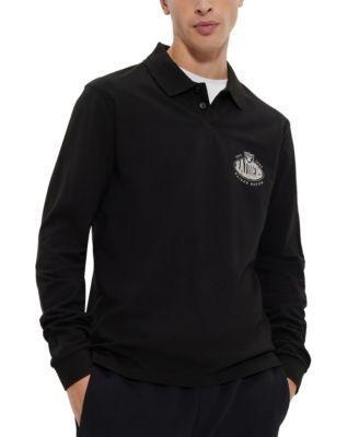 Men's BOSS x NFL Long-Sleeved Polo Shirt Collection Product Image