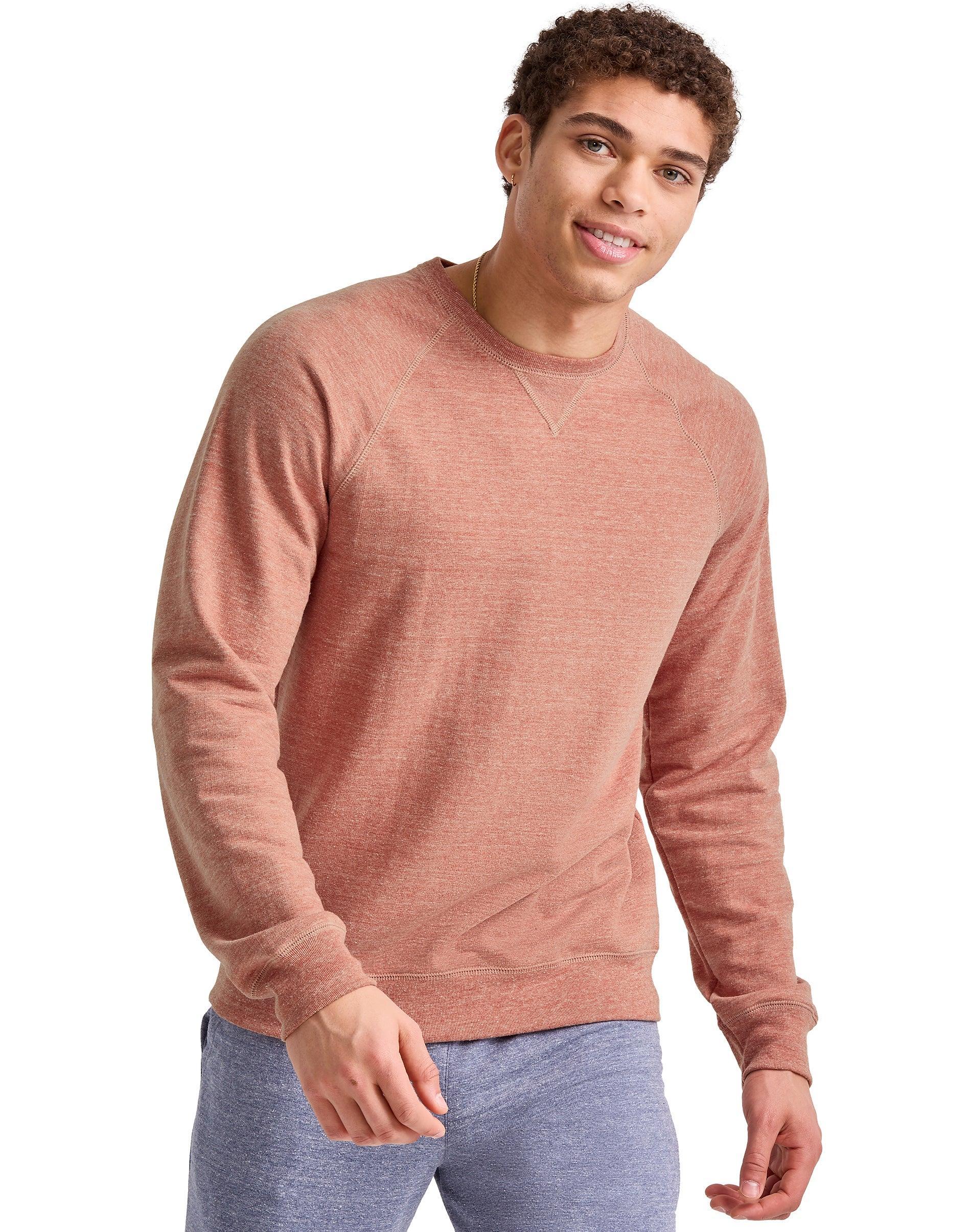 Hanes Originals Mens French Terry Sweatshirt Charcoal Heather M Product Image