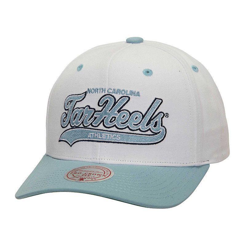 Mens Mitchell & Ness /Carolina Blue North Carolina Tar Heels Tail Sweep Pro Snapback Hat Product Image