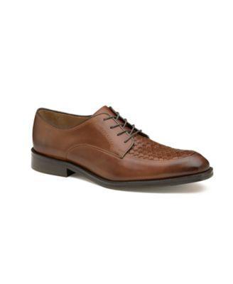 Johnston & Murphy Mens Meade Woven Moc Toe Dress Shoes Product Image