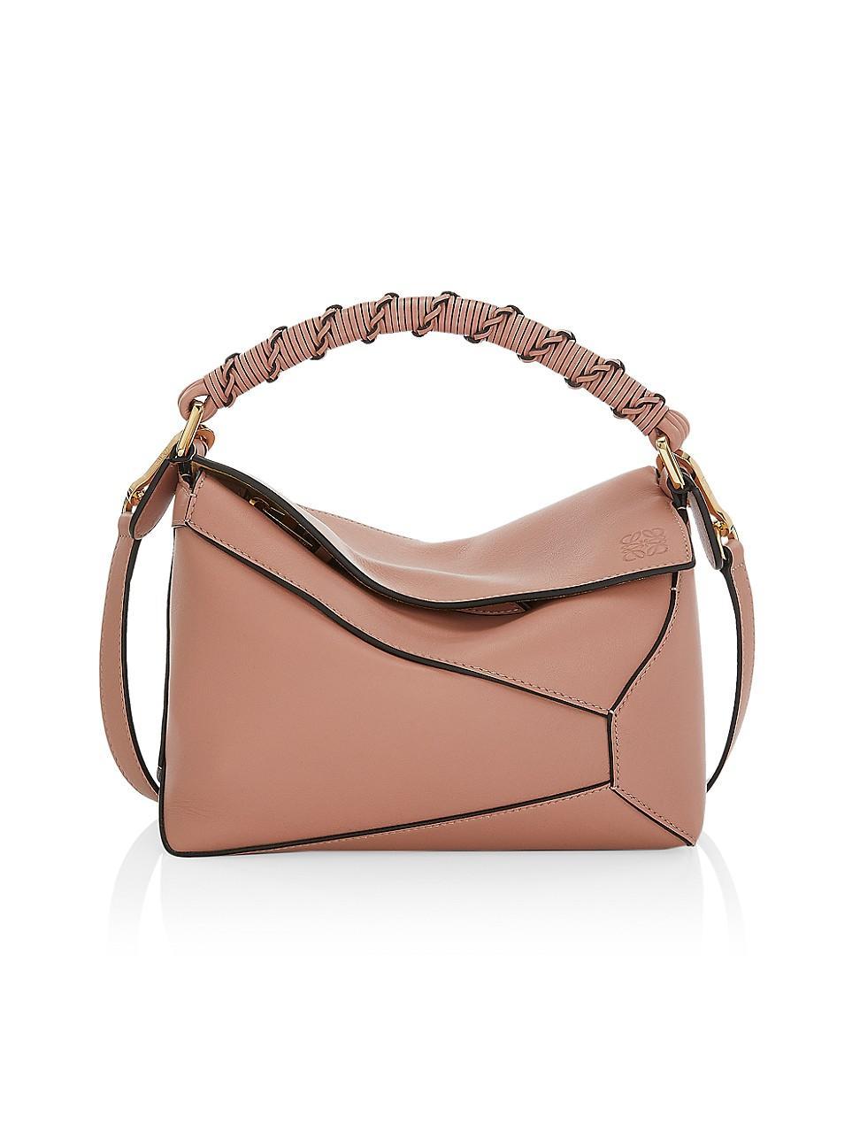 Womens Small Puzzle Edge Leather Bag Product Image