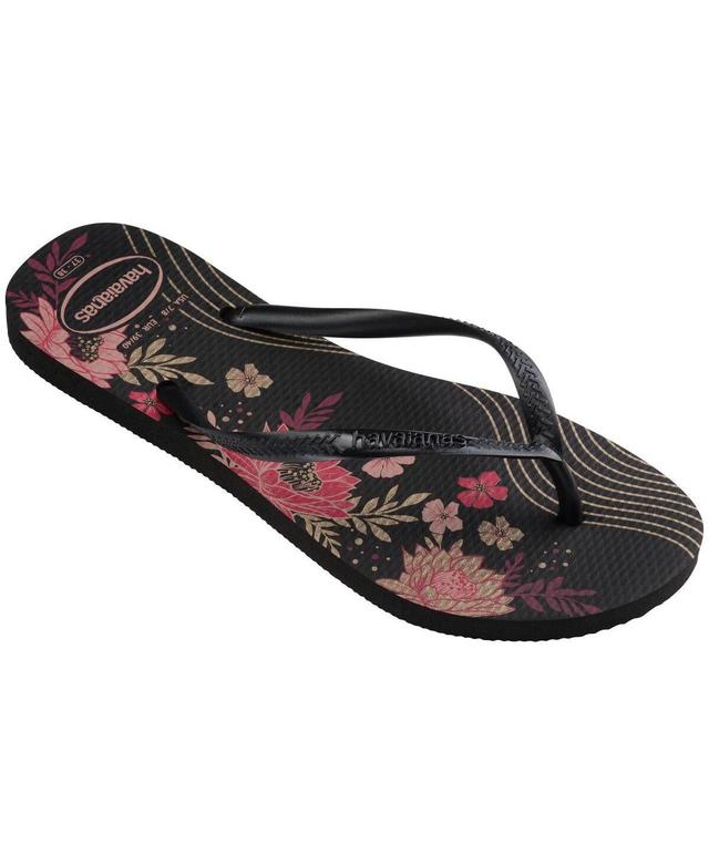 Havaianas Womens Slim Sandal Black Product Image