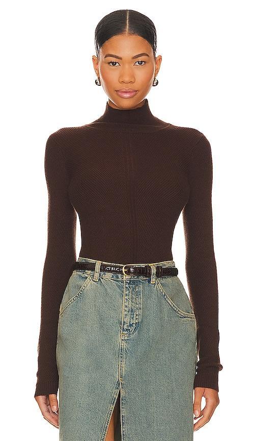 House of Harlow 1960 x REVOLVE Peyton Turtleneck Sweater in Rust. Size M, S, XL, XS. product image