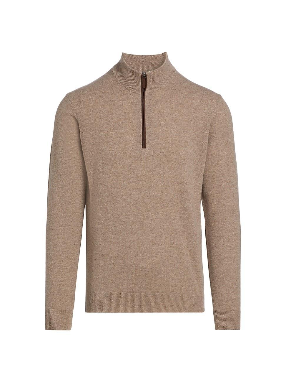 Mens COLLECTION Cashmere Quarter-Zip Sweater Product Image