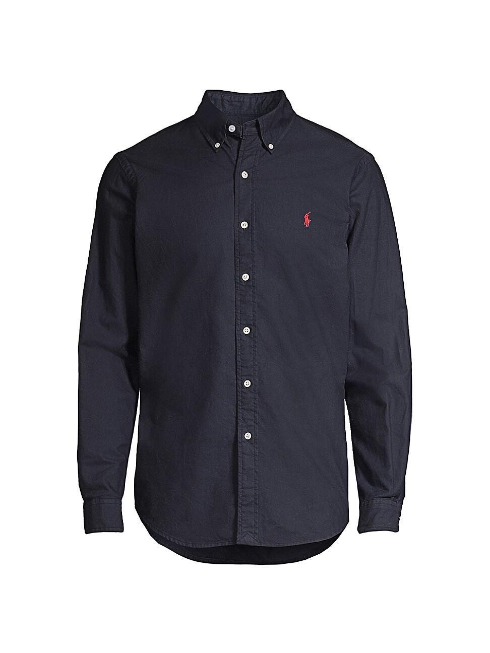 Mens Garment-Dyed Classic-Fit Oxford Shirt Product Image