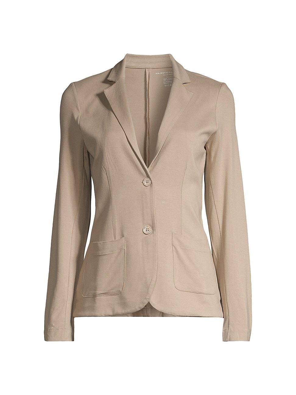 Womens Soft Touch Two-Button Blazer Product Image