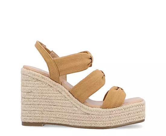 Journee Collection Womens Santorynn Platform Wedge Sandal Product Image