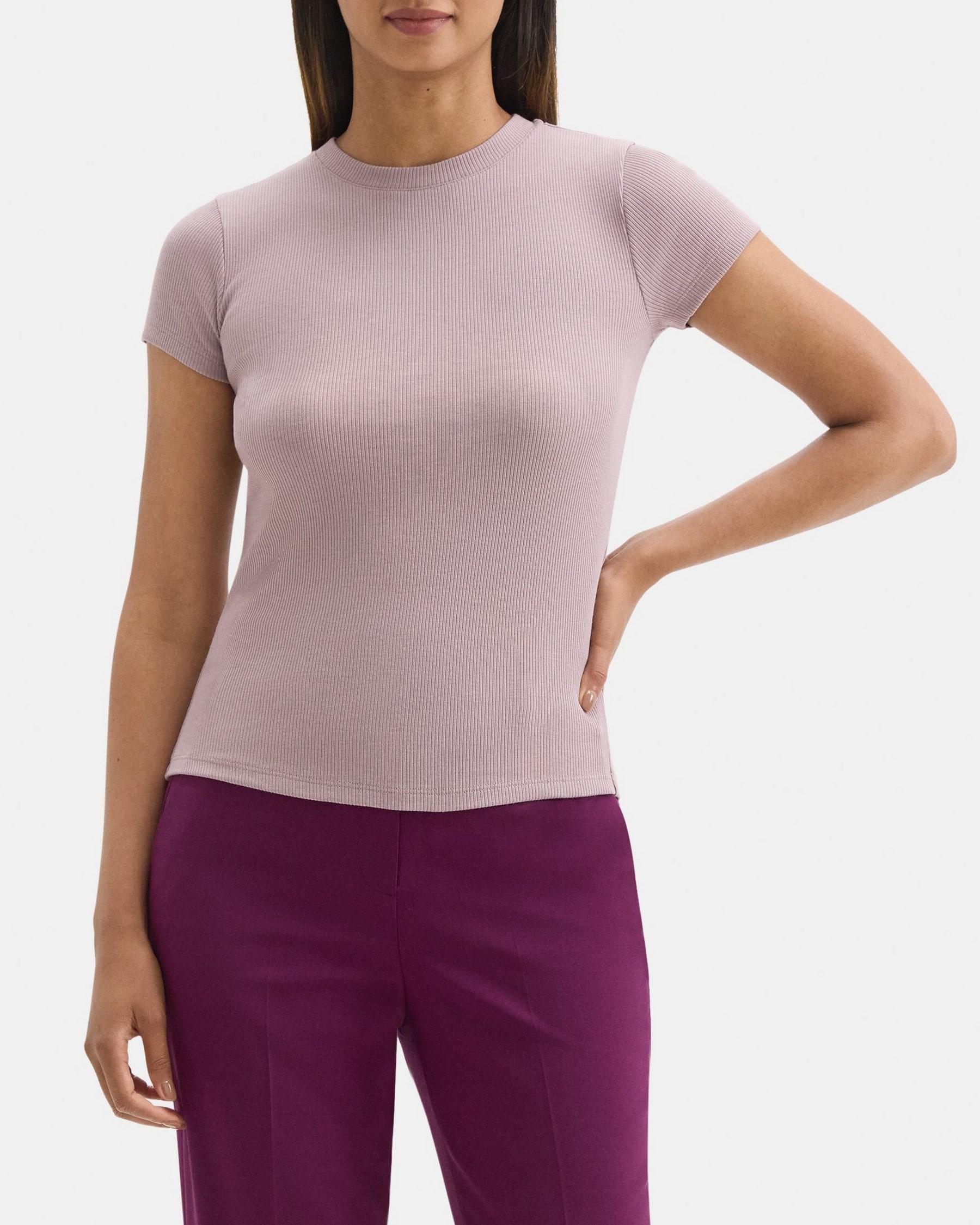 Tiny Tee in Ribbed Modal Cotton Product Image