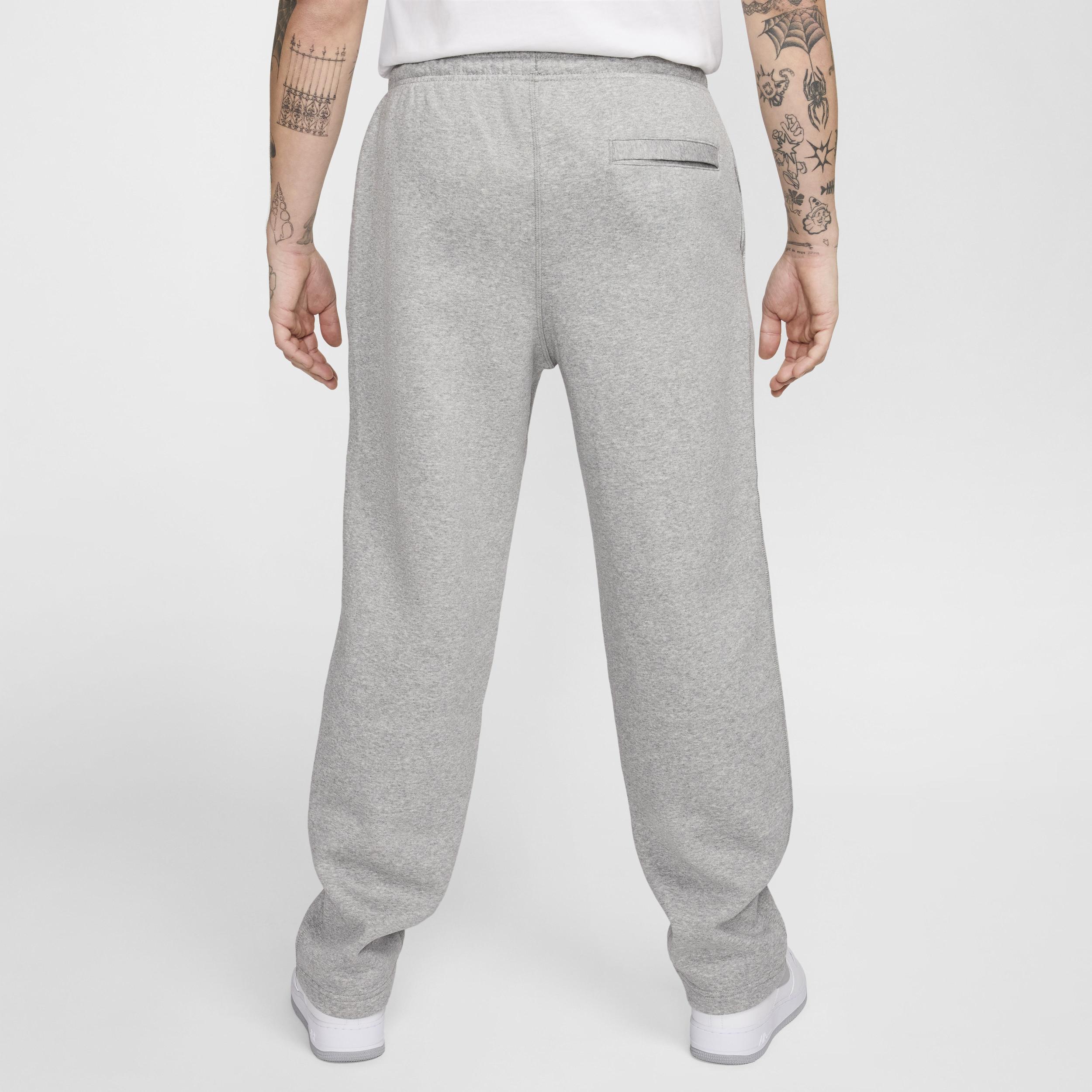 Nike Mens Club Futura Open Hem Pant - Lt Smoke Grey/Dk Grey Heather Product Image