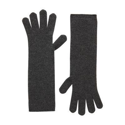 Cashmere Gloves In Grey Product Image