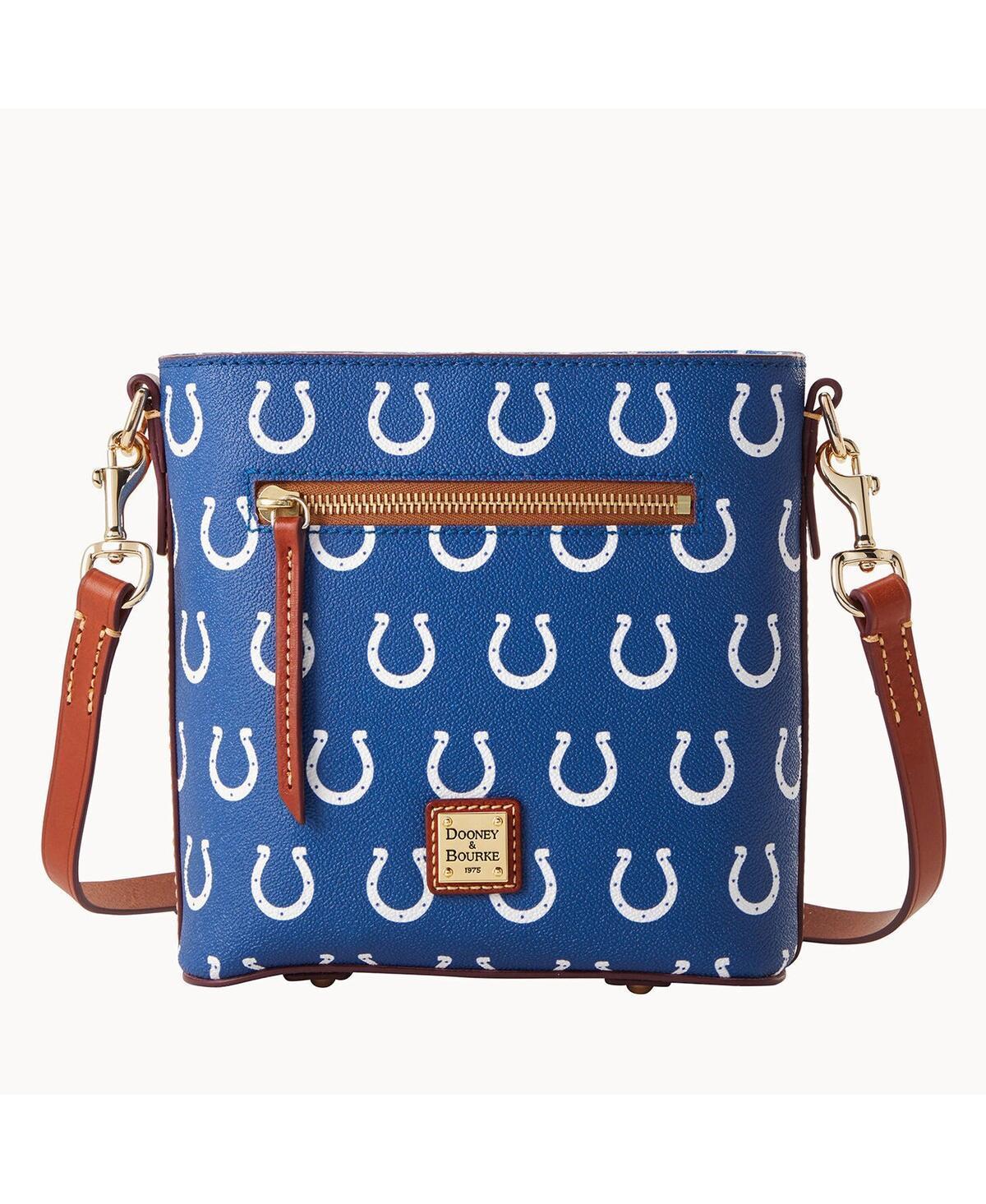 Womens Dooney & Bourke Indianapolis Colts Signature Small Zip Crossbody Purse Product Image