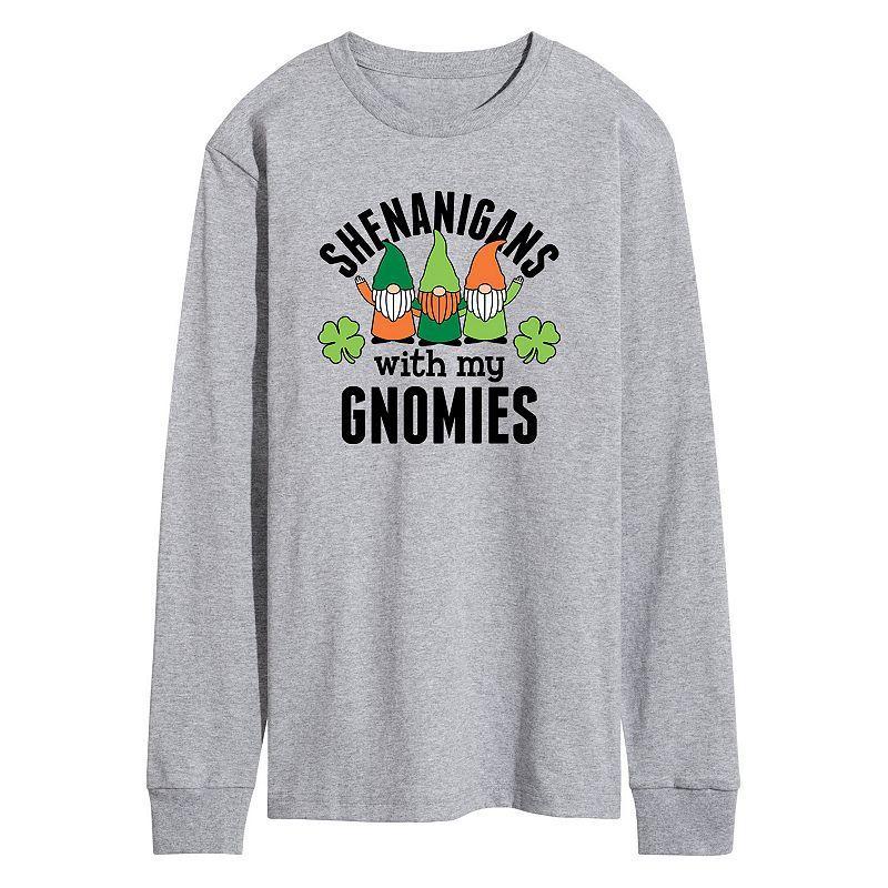 Mens Shenanigans With My Gnomies Long Sleeve Graphic Tee Product Image