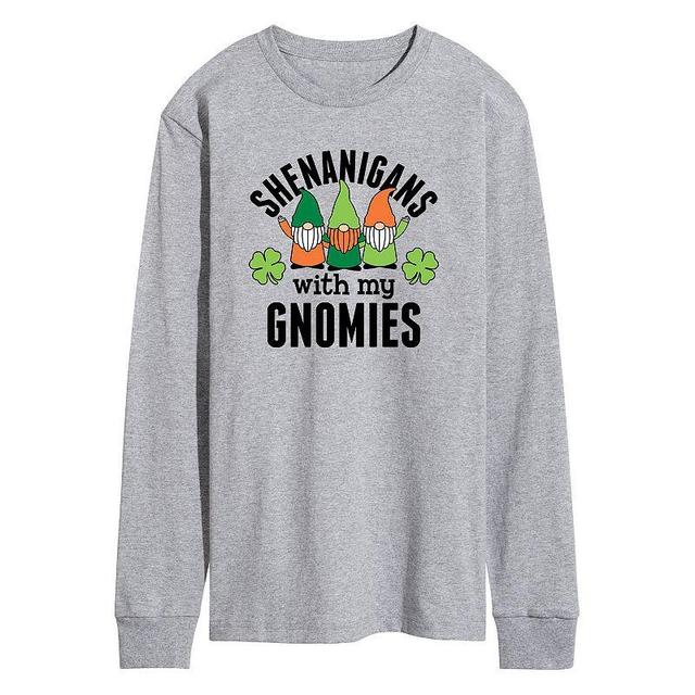 Mens Shenanigans With My Gnomies Long Sleeve Graphic Tee Product Image