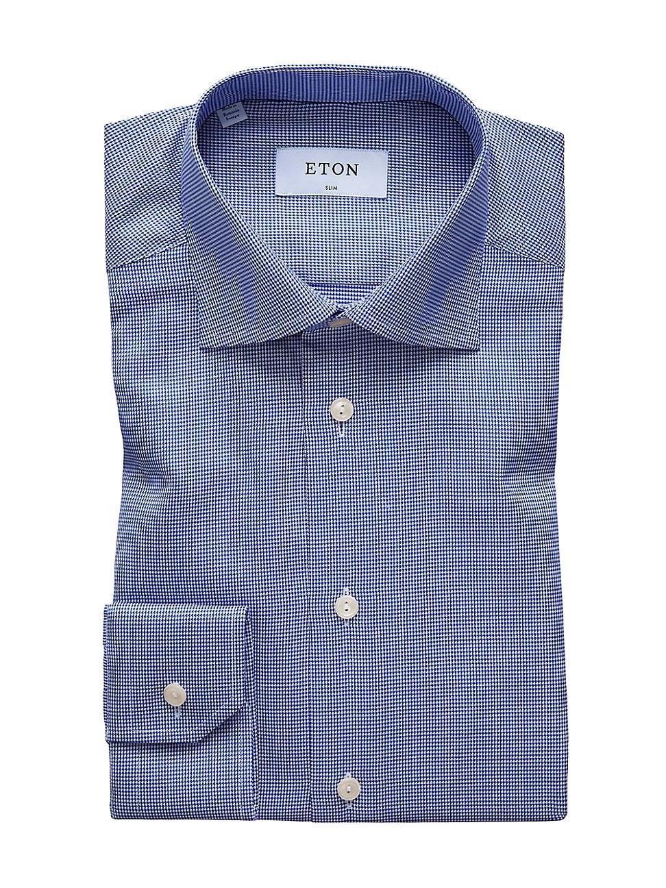 Eton Slim Fit Houndstooth Dress Shirt Product Image