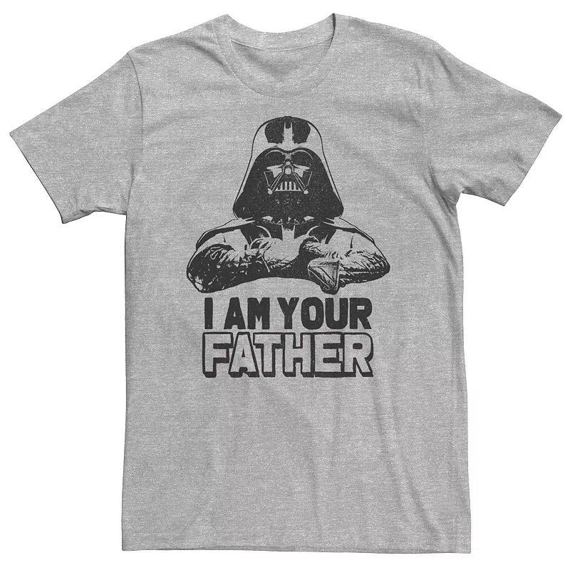 Big & Tall Star Wars Darth Vader I Am Your Father Tee, Mens Athletic Grey Product Image