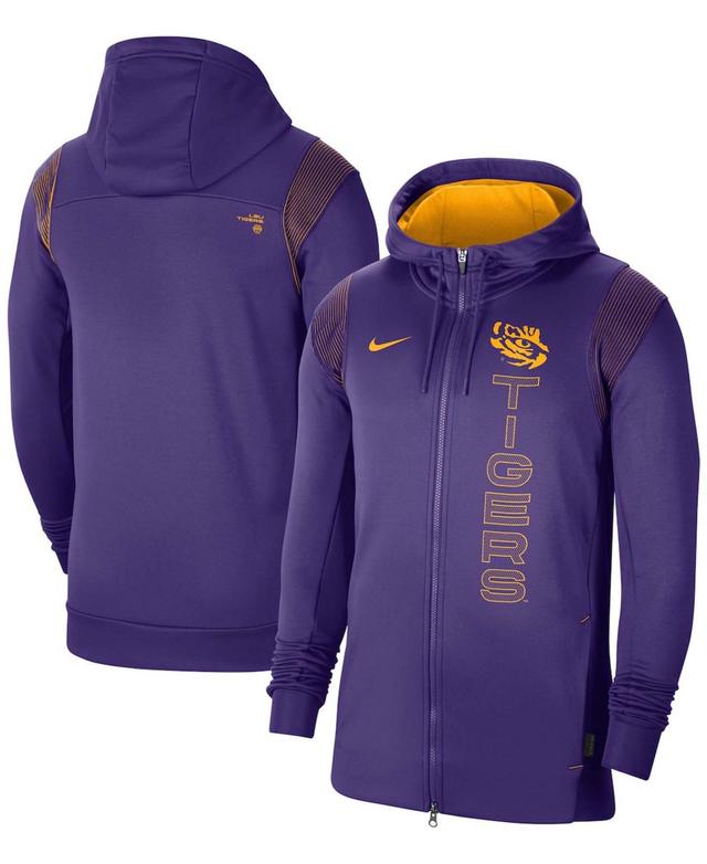 Mens Nike LSU Tigers 2021 Sideline Performance Full-Zip Hoodie Product Image