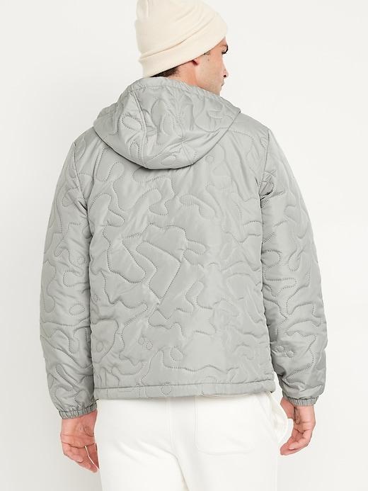 Water-Resistant Quilted Zip Jacket Product Image