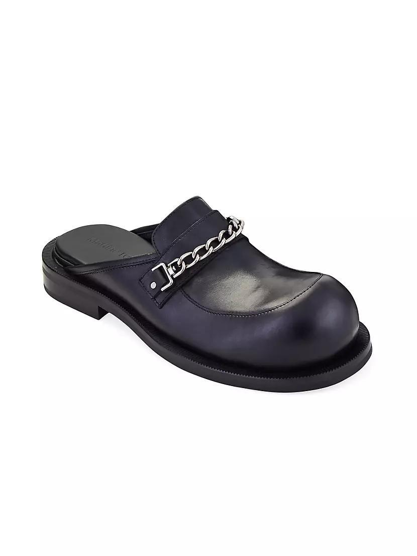 Chain Leather Mules Product Image